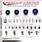 Service Caster 3.5'' Solid Poly Swivel 1-5/8'' Expanding Stem Caster Set with Brake, 4PK SCC-EX20S3514-SPUS-PLB-158-4 - alternate 2